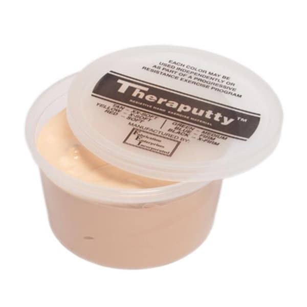 Fabrication Enterprises 10-0994 Cando Theraputty Exercise Material; Tan - Xx-Soft